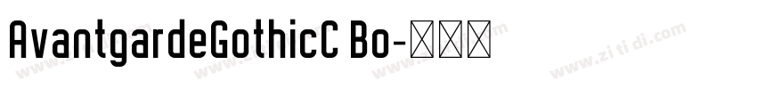 AvantgardeGothicC Bo字体转换
